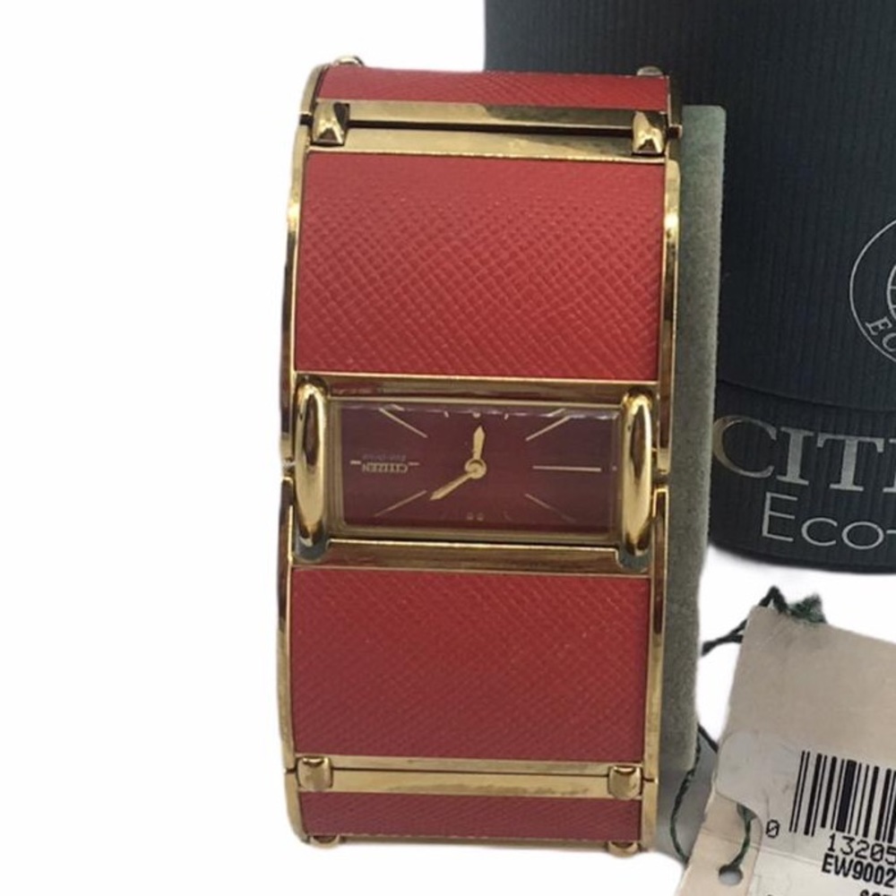 Citizen Women's Watch - Red and Gold